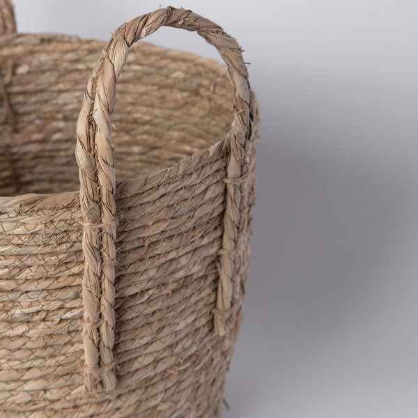 816 - Seagrass Basket with handles