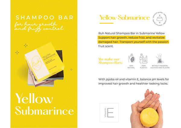 Shampoo bar for damaged hair - Yellow Submarine