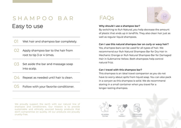Shampoo bar for normal hair - Off White