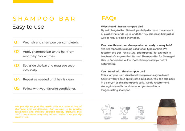 Shampoo bar for damaged hair - Yellow Submarine