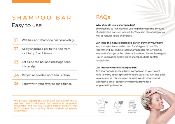 Shampoo bar for dry hair - Mechanic Orange