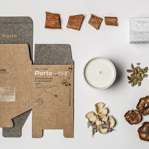 Soy Wax Scented Candle - White Glass holder with lid