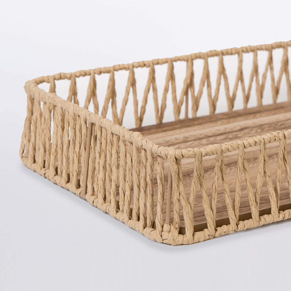 415 - Wooden Rope Tray – Porto Boutique