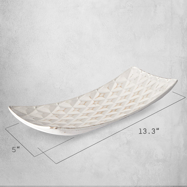 421 - Decorative Wooden Rectangular Tray