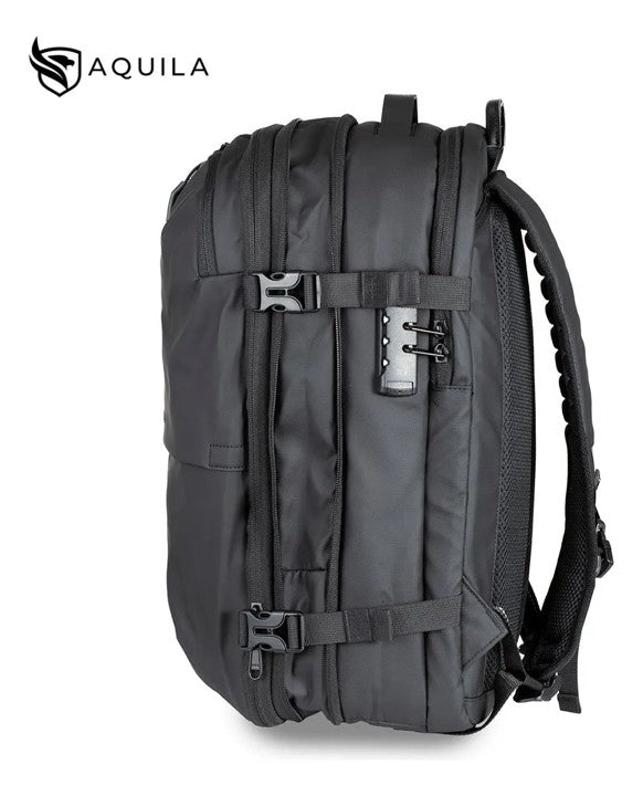 60L Vacuum Compression Travel Backpack with Electric Air Pum