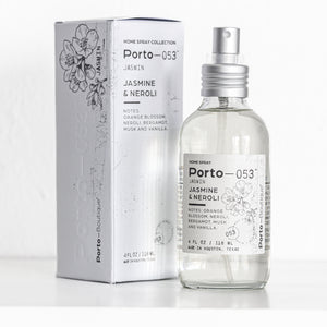 Room Spray – Linen & Fabric Freshener – High Fragrance Concentration Porto-053 – Vegan & Handmade in USA – 4 oz Clear Glass Bottle