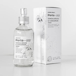 Porto-053 Room Spray – Linen & Fabric Freshener – High Fragrance Concentration – Non-Toxic, Vegan & Handmade in USA – 4 oz Clear Glass Bottle