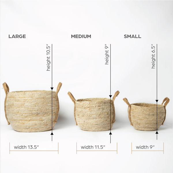 852 - Seagrass Basket with handles